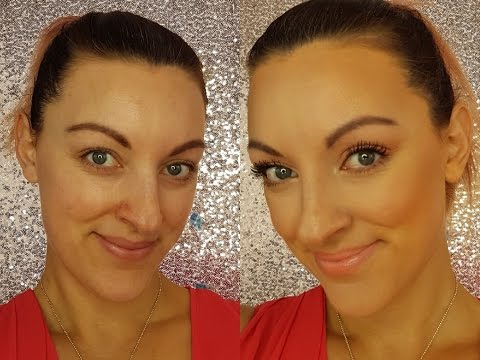 Glowy, peachy spring makeup tutorial
