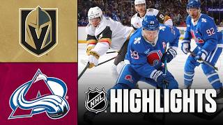Golden Knights vs. Avalanche | NHL Highlights | April 11, 2026