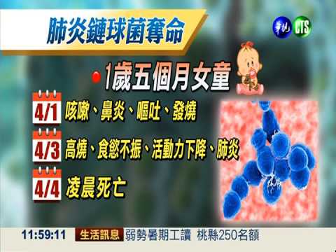 最強肺炎鏈球菌 一歲娃4天猝死