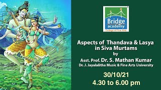 Thandava& Lasya in Siva murthams By Dr.S.Mathan Kumar