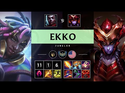 Ekko Jungle vs Shyvana - NA Challenger Patch 25.06