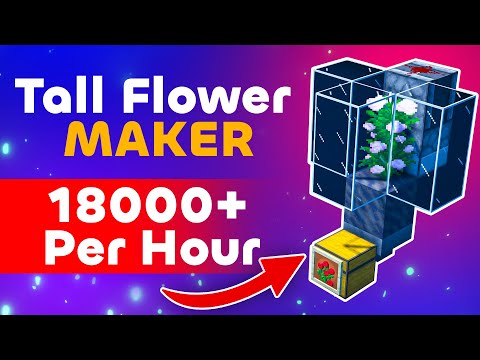 La fattoria di fiori automatica più veloce per Minecraft! 🌸 (Tutorial facile)