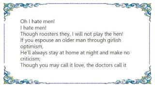 Kathryn Grayson - I Hate Men Lyrics