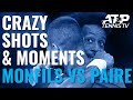 Crazy Shots & Funny Moments in Gael Monfils vs Benoit Paire | Paris 2019