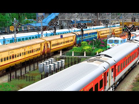 TRAIN DEPATURE ARRIVAL AT RAILWAY STATION | BUMPY RAILROAD | Train Simulator | Railwork | NTG GAMING