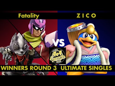 SSBU - 4o4 Smash Night 25 - Fatality (Capt. Falcon, Wolf) vs DBH| Z I C O (King Dedede) - Winners R3