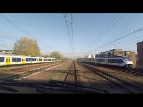 A train driver's view: Den Haag CS - Zwolle, VIRM, 01-Nov-2015.