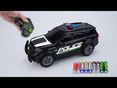 Unboxing RC Police Car, RC Mechanical Dog Toy, Monster Jam Monster Mutt Dalmatian 2.4 GHz