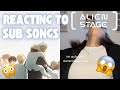 REACTING TO ALIEN STAGE SUB SONGS Listening To Mi Vida Loca And Scars