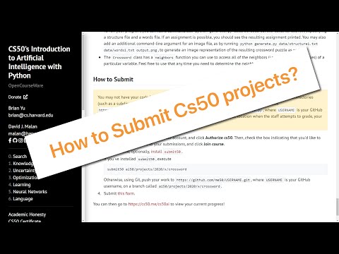 How to submit Cs50 projects 2021 | Windows | Cs50x | cs50ai | cs50web