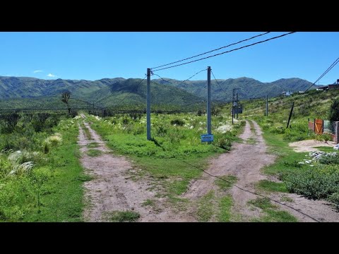 Lote esquina en Los Cocos, sierras de Córdoba
