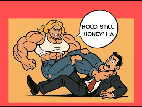 Female Muscle Comic: Unhappy Marriage Jessica and Paul PART 3