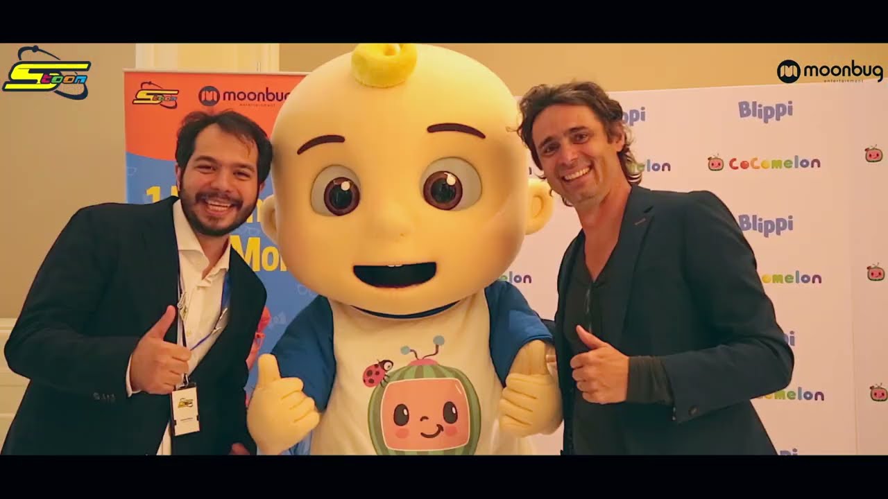 Spacetoon & Moonbug conference with Blippi