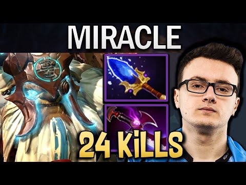 Earthshaker Dota Gameplay Miracle with 24 Kills - Aghanims