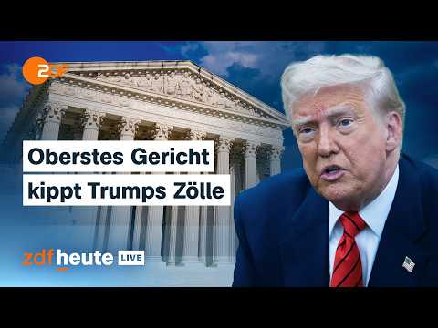 Niederlage für Trump: Supreme Court erklärt Zölle für unrechtmäßig | ZDFheute live analysiert