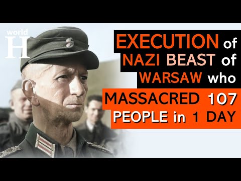 EXECUTION of Max Daume - NAZI Commander of Warsaw Police who Ordered Brutal MASSACRE of 107 People