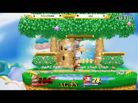 AGON N2 - cyve (Diddy) Vs. Wolves | Frieddo (Fox) - Winners Semi - Smash 4 Singles