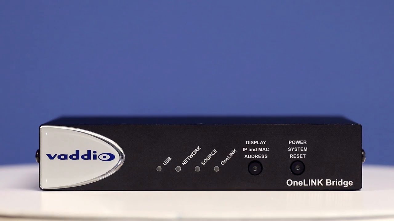 Vaddio OneLINK Bridge Overview