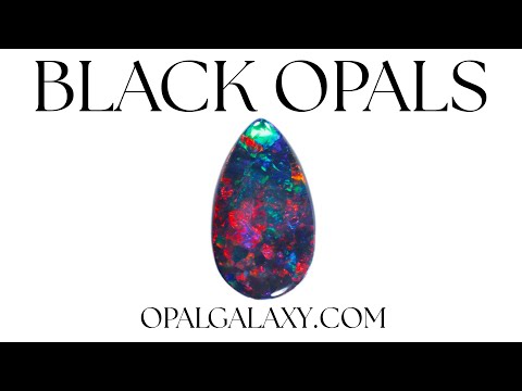 (SOLD) 2.38ct Gem Cherry Red Teardrop Black Opal #blackopal