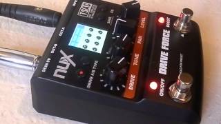 Video thumbnail for Nux Drive Force multi-distortion guitar pedal demo by Gearfacts