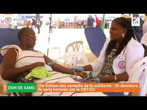 Don de sang /25e Édition des samedis de la solidarité : 35 donneurs de sang honorés par le CNTSCI
