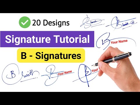 ✅ Signature Style Of My Name | B Signature Ideas  