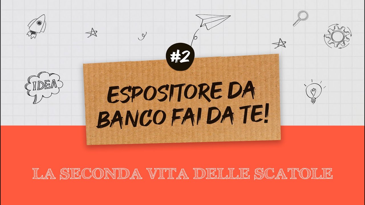 La seconda vita delle scatole - Espositore da banco