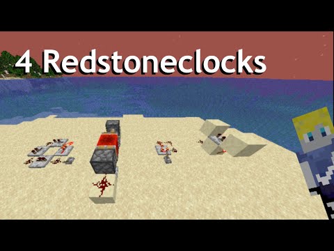 4 Redstone-clocks/-uhren in Minecraft 1.19.x