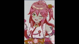 マイクラアート【さくらみこ】作成配信２２完成(無口で黙々と作成)