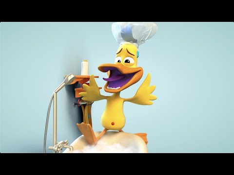 Paperotti in 'BATHTUB PRO' - The Silly Funny Duck - Animated Short