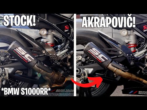 BMW STOCK HEADERS Vs AKRAPOVIČ HEADERS with SC PROJECT!! *2022 S1000rr*