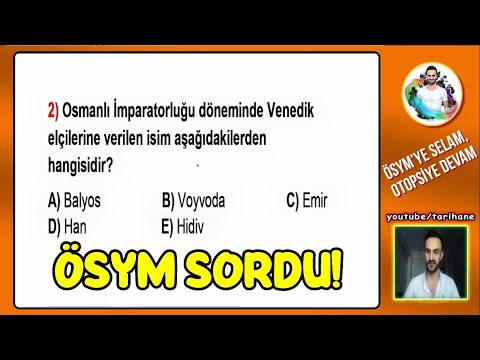 5) Ottoman Empire Rise Period Question Solution - KPSS Date 2026 AGS