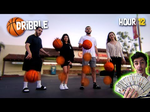 Last To Stop Dribbling The Basketball Wins $5,000 - Challenge