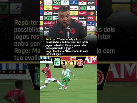 Roger Machado não concordou com a opinião do repórter #shorts