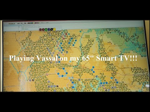 Playing War Games on Vassal on my 65 inch TV
