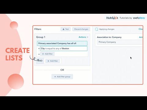 How to Create a List in HubSpot