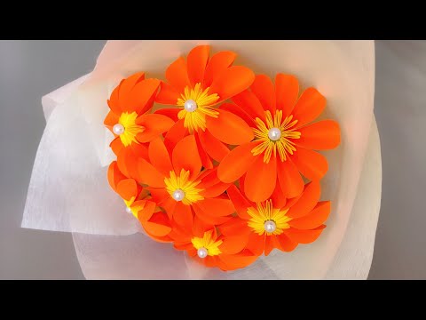 ABC TV | How To Make Paper Flower Bouquet With Shape Punch #2 - Craft Tutorial