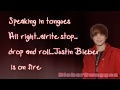 Speaking In Tongues Justin Bieber Lyrics HD