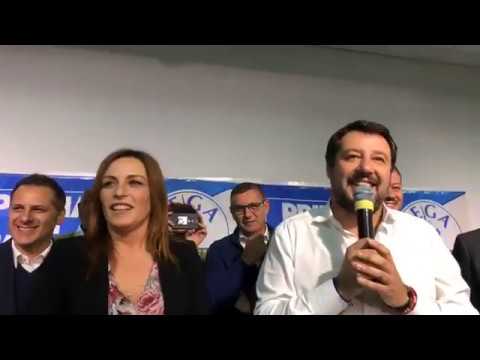 MATTEO SALVINI in diretta da ZIANO PIACENTINO (PIACENZA, 31/10/2019)