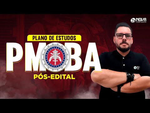 Concurso PM BA 2022 PLANO DE ESTUDOS PÓS EDITAL