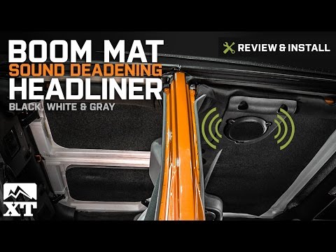 Jeep Wrangler Boom Mat Sound Deadening Headliner (2007-2017 JK) Review & Install