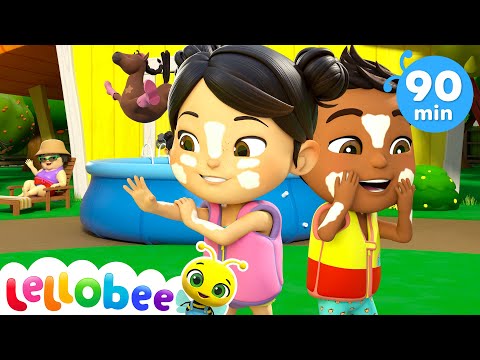 Swimming Pool Splashes! + More Nursery Rhymes & Kids Songs - Lellobee by CoComelon