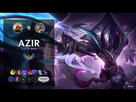 Azir Mid vs Corki - EUW Challenger Patch 12.11