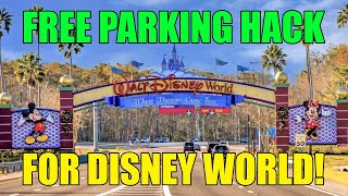 Free Park Parking At Walt Disney World Hack!   REALLY WORKS!