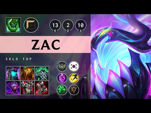 Zac Top vs Camille: Legendary - KR Challenger Patch 14.17