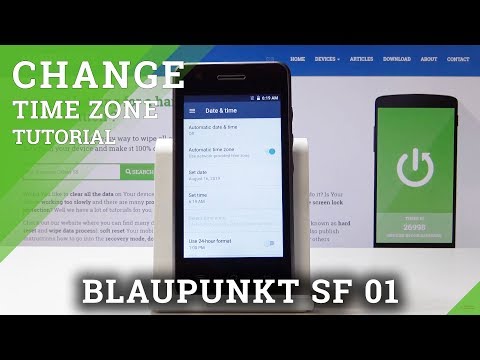 How to Select Time Zone in BLAUPUNKT SF 01 - Set Up Date & Time
