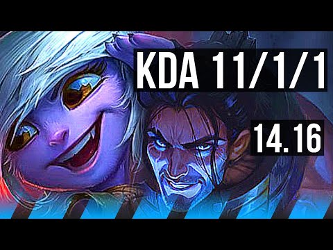 TRISTANA vs SYLAS (MID) | 11/1/1, Dominating | EUW Diamond | 14.16