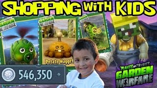 Plants vs. Zombies Garden Warfare: All Plant Upgrades! Shopping w/ Mike 546k+ Coins *MONEY EXPLOIT