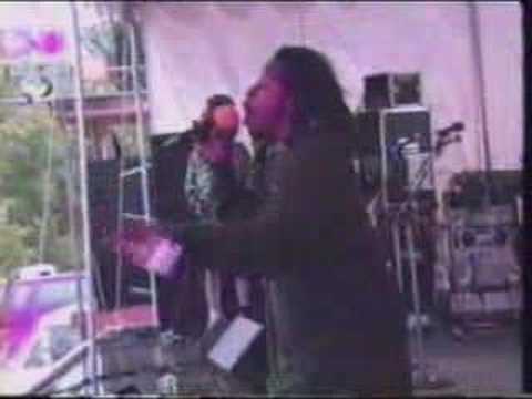 Natty Remo at Vermont Reggae fest.1998.Backed by Massawa .