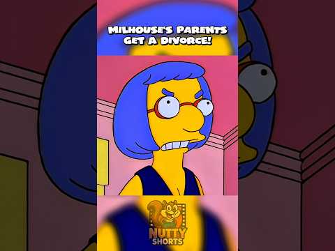 Milhouse's Parents Get A Divorce! 🥺 #simpsons #shorts